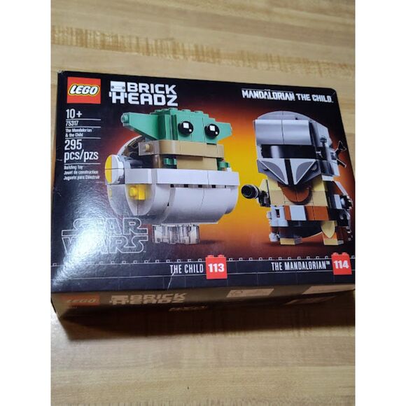 Lego Star Wars Brick Headz 75317 The Child & The Mandalorian Still Sealed - Picture 1 of 2